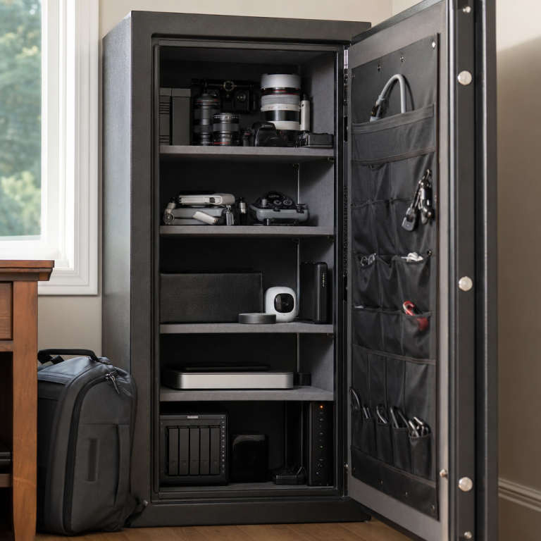Secure Electronics Storage Unit From a Gun Safe
