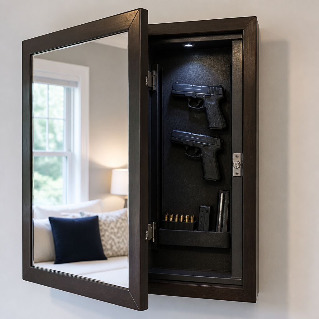 How to Install a Hidden Gun Safe Behind a Mirror