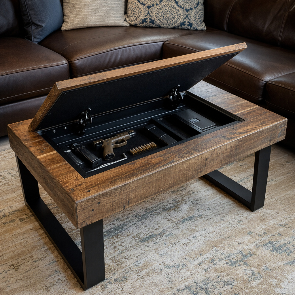 The Best Coffee Table Gun Safes for Concealed Storage